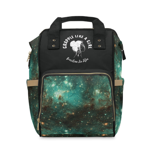 Women's Grapple like a Girl Jiu Jitsu Gear Backpack - Galaxy Design