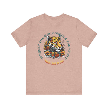 Womens BJJ Conquer to Mats Jiu Jitsu T-shirt