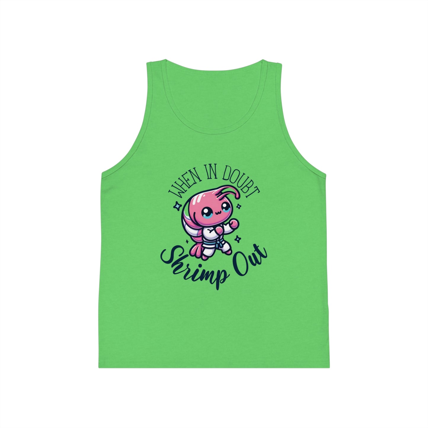 Grapple like a Girl Shrimp Out Youth Jersey Tank Top