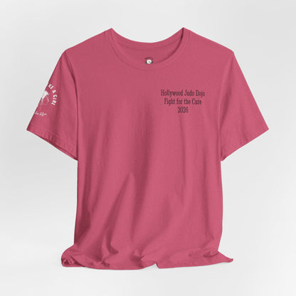 Grapple like a Girl Custom Unisex Slim Fit Short T-Shirt - Hollywood Judo Dojo Fight for the Cure 2026