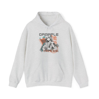 Grapple like a Girl Women's BJJ Hoodie - Grapple Like a Girl, Anime Girl
