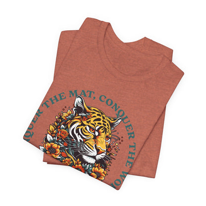 Womens BJJ Conquer to Mats Jiu Jitsu T-shirt