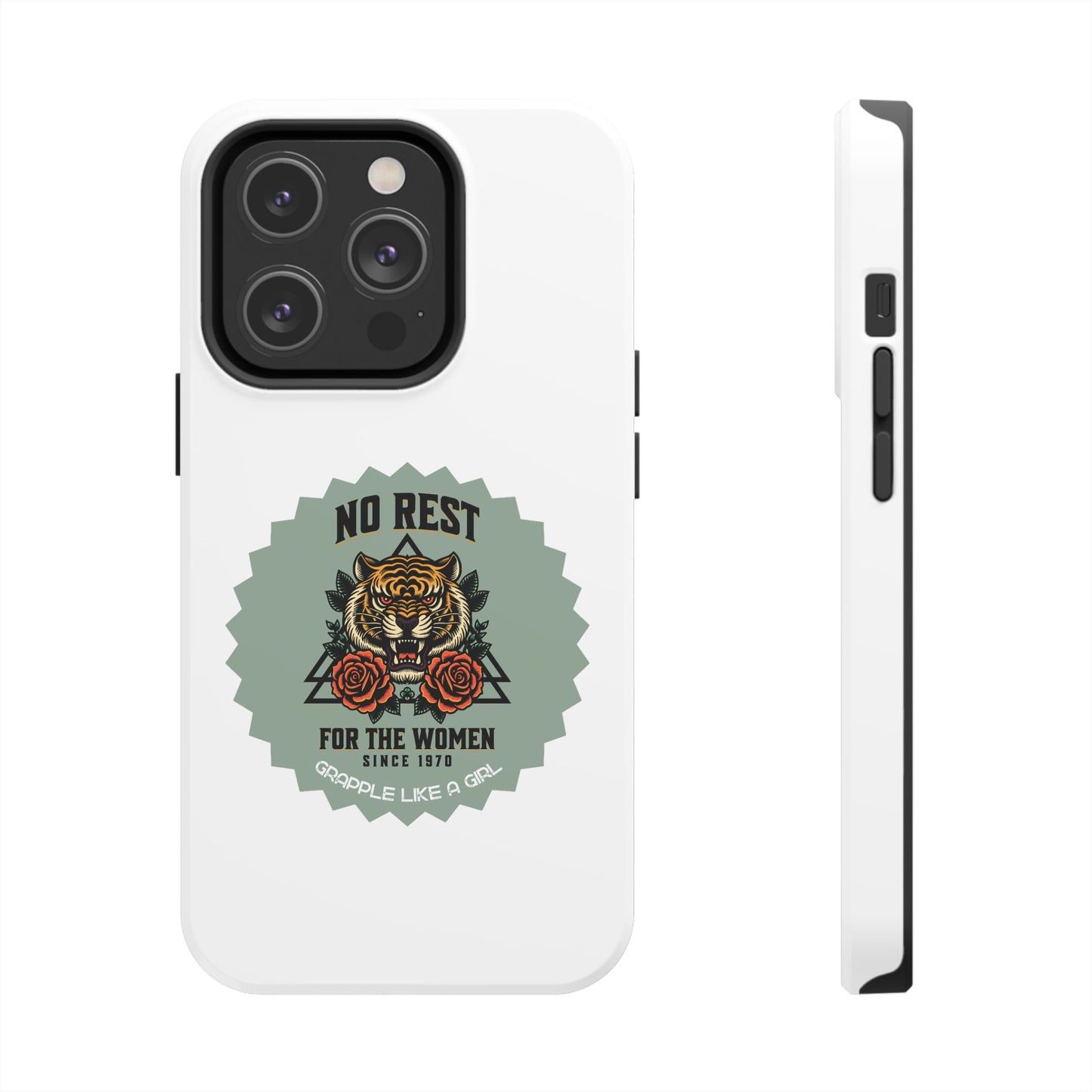 Women's BJJ No Rest for the Women Tough iPhone Cases