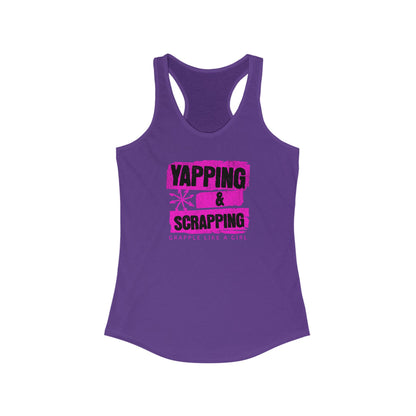 Women's Grapple like a Girl Racerback Tank - Yapping & Scrapping