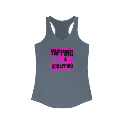 Women's Grapple like a Girl Racerback Tank - Yapping & Scrapping