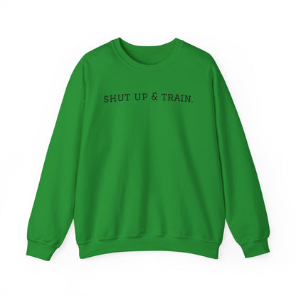 BJJ Women's Crewneck Sweater - Shut up & train.