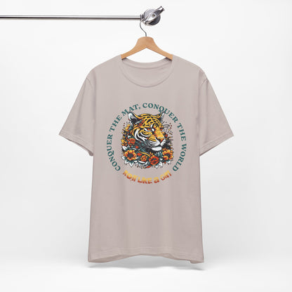 Womens BJJ Conquer to Mats Jiu Jitsu T-shirt