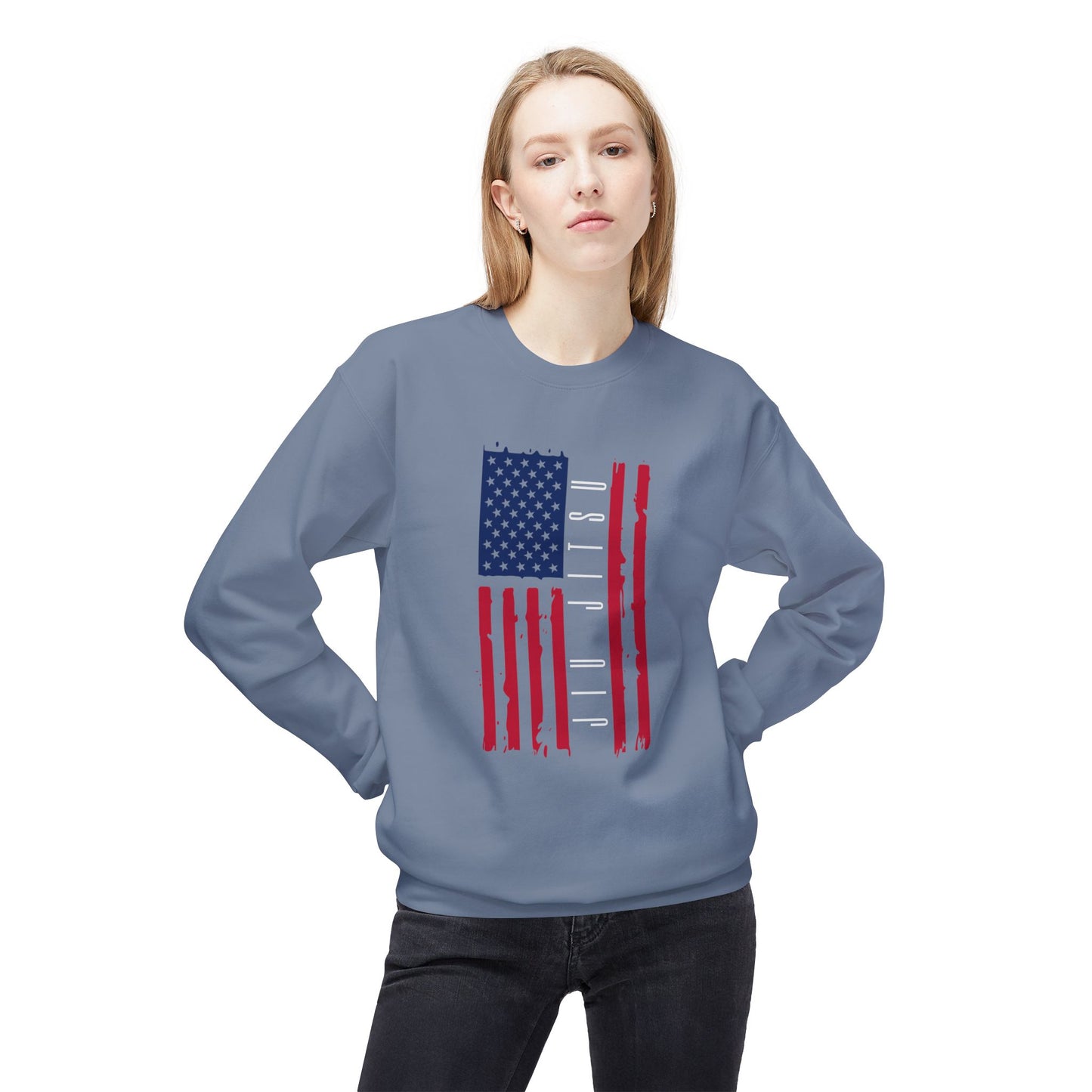 Crewneck Sweatshirt - Jiu Jitsu Flag