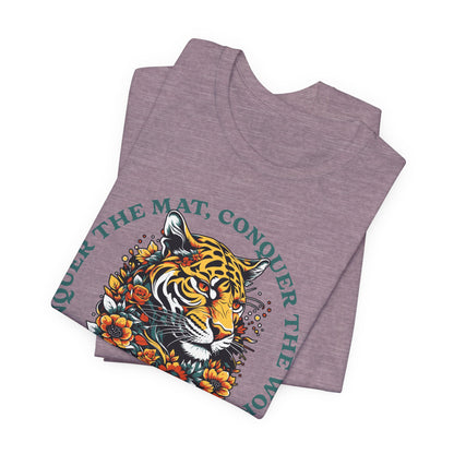 Womens BJJ Conquer to Mats Jiu Jitsu T-shirt