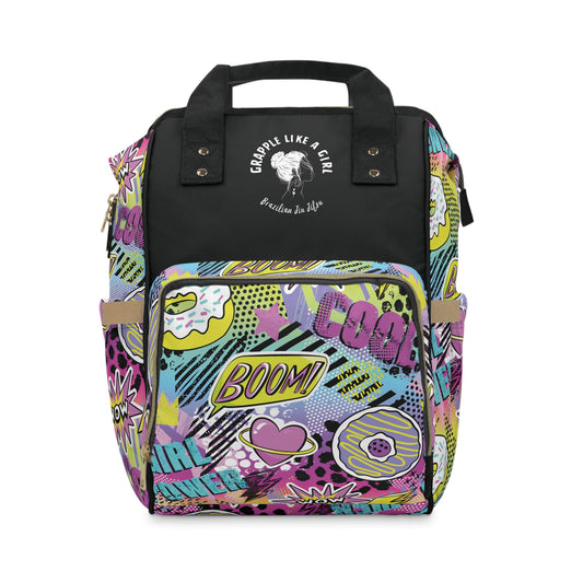 Grapple like a Girl Jiu Jitsu Gear Backpack - Girl Power Design, Custom - Princess & The Knight