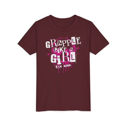 BJJ Youth Girls Short Sleeve Tee Grapple Like a Girl