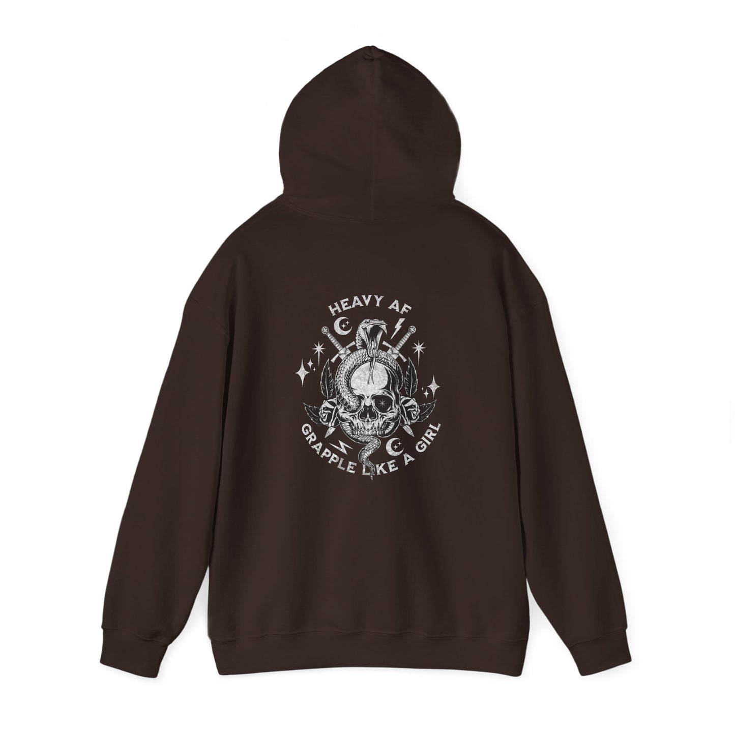 Women's BJJ Hoodie - Grapple Like a Girl,  Heavy AF