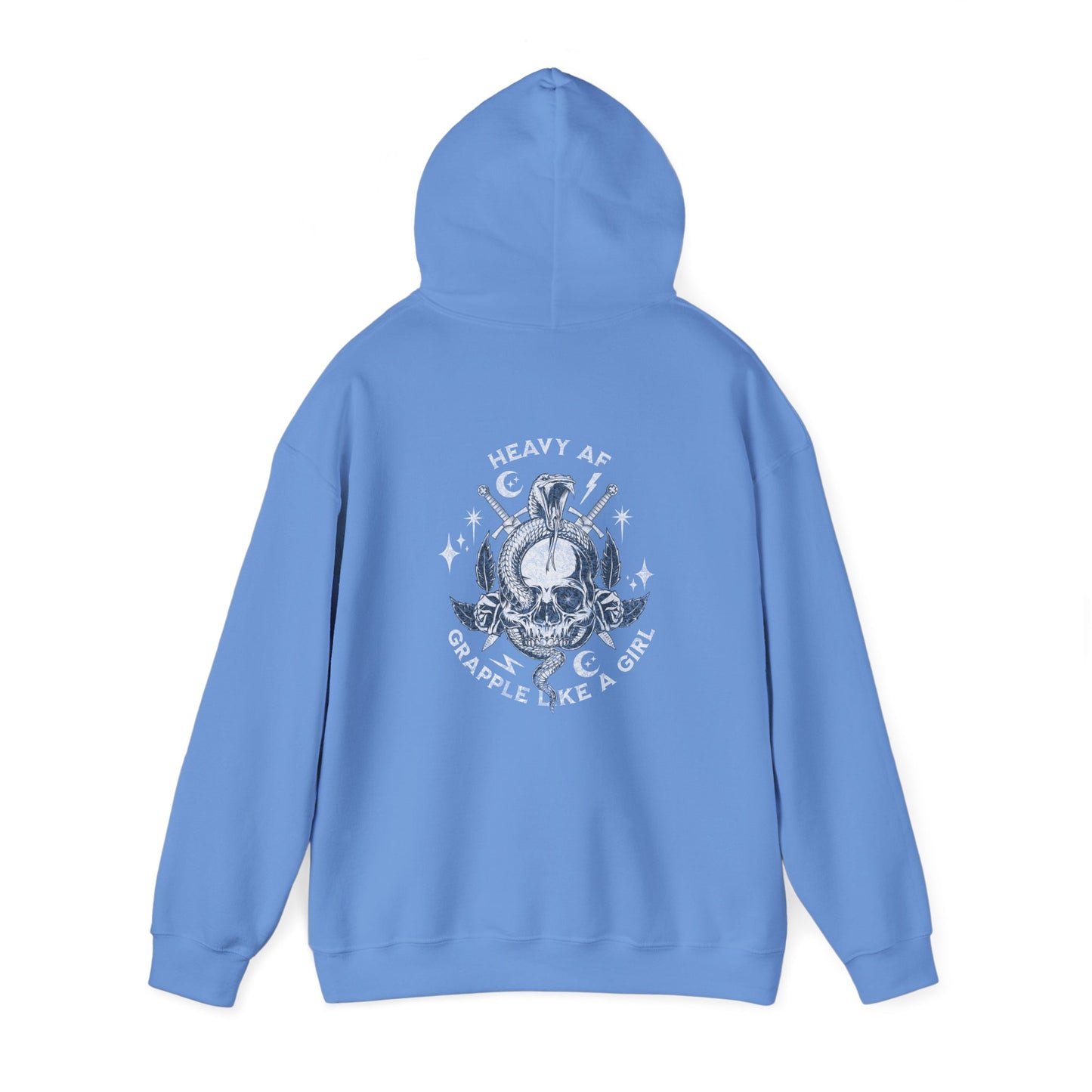 Women's BJJ Hoodie - Grapple Like a Girl,  Heavy AF