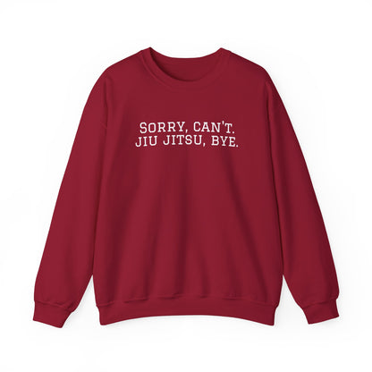 BJJ Grapple like a Girl Women's Crewneck Sweater - Sorry, can't. Jiu Jitsu, bye.
