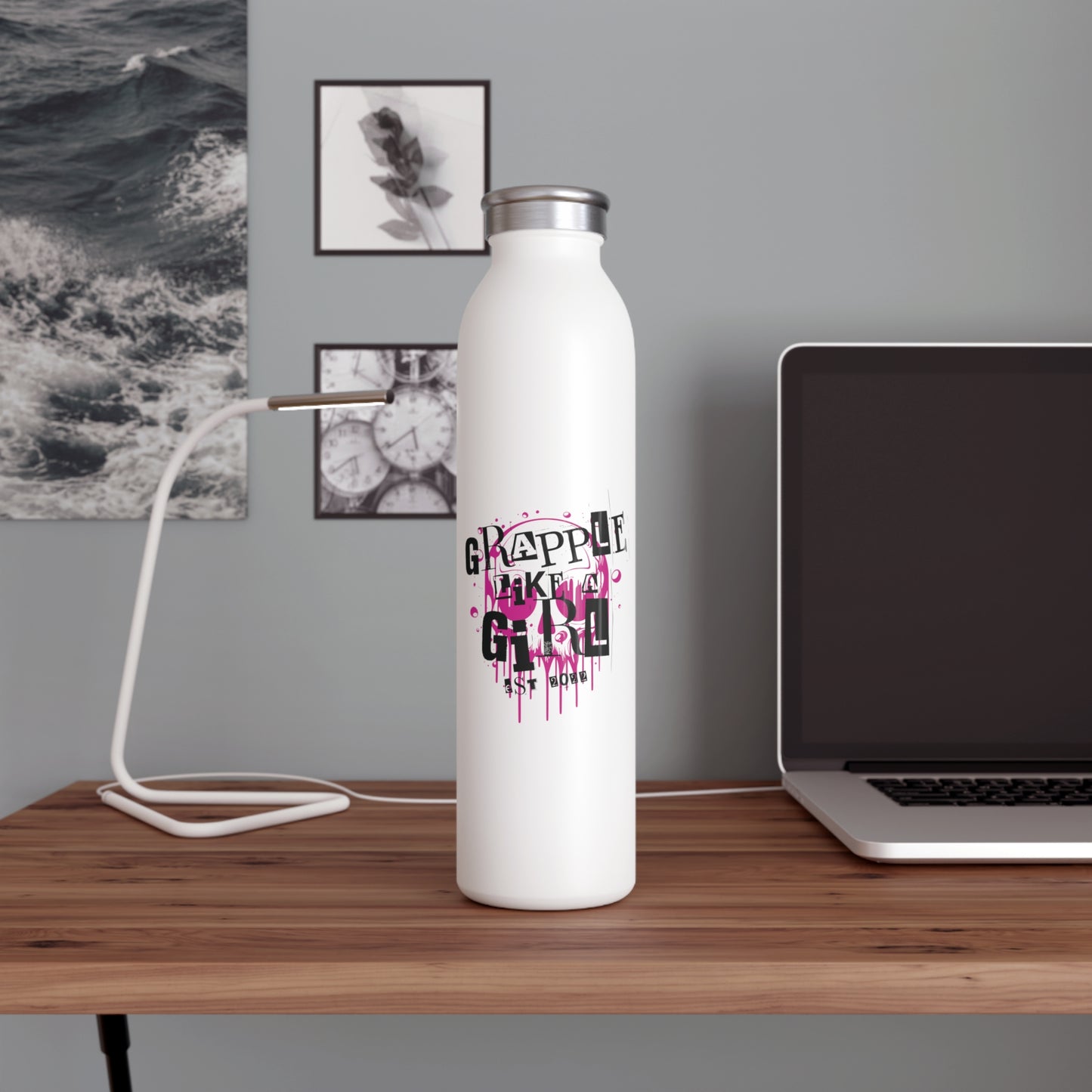 Grapple like a Girl Slim Water Bottle