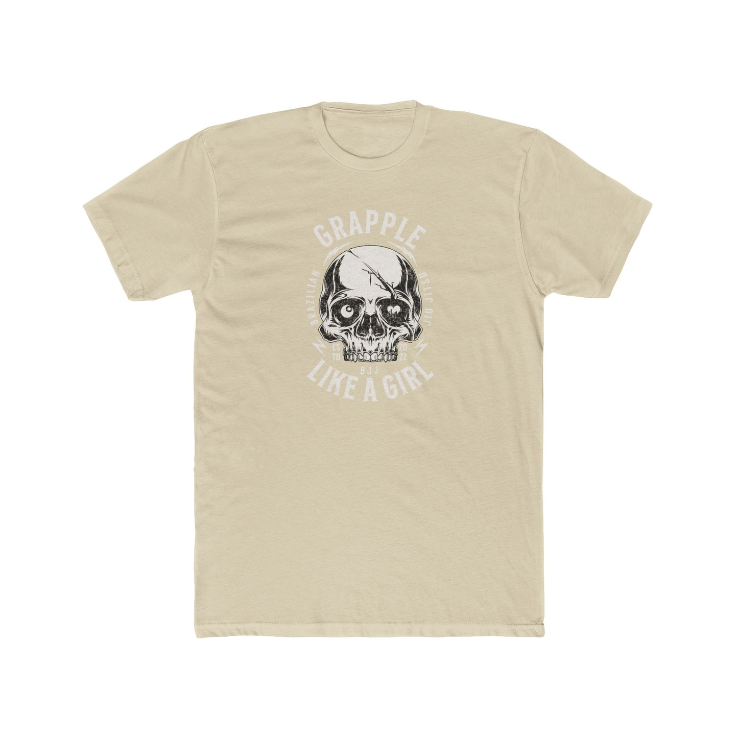 Grapple like a Girl BJJ T-Shirt - Skull Logo