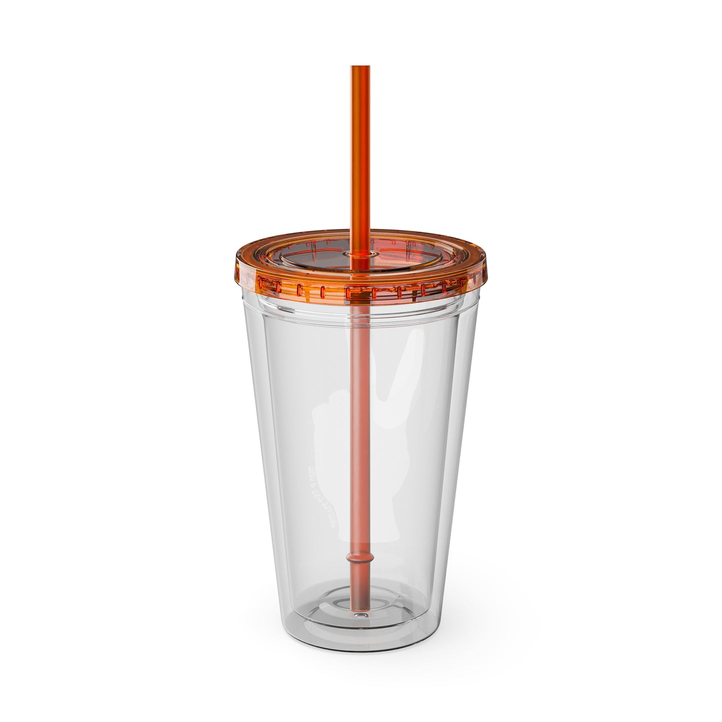 Submission Peace Sign BJJ Jiu Jitsu Acrylic Tumbler w/ Straw