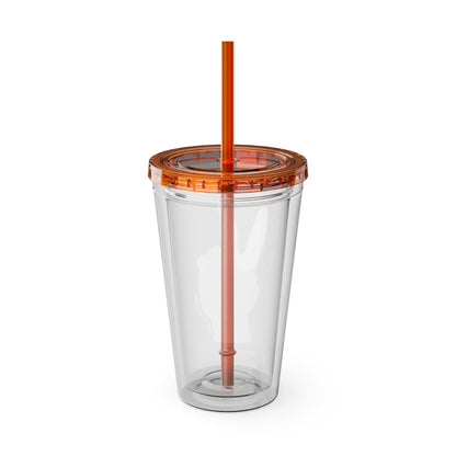 Submission Peace Sign BJJ Jiu Jitsu Acrylic Tumbler w/ Straw