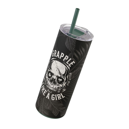 Grapple Like A Girl Matte Tumbler - 20oz