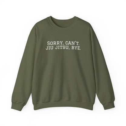 BJJ Grapple like a Girl Women's Crewneck Sweater - Sorry, can't. Jiu Jitsu, bye.
