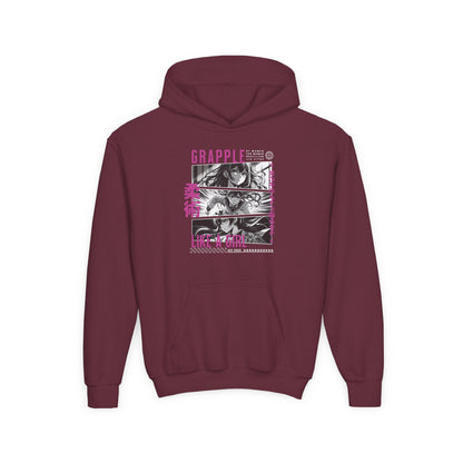 Youth Grapple like a Girl BJJ Slime Jiu Jitsu Hoodie