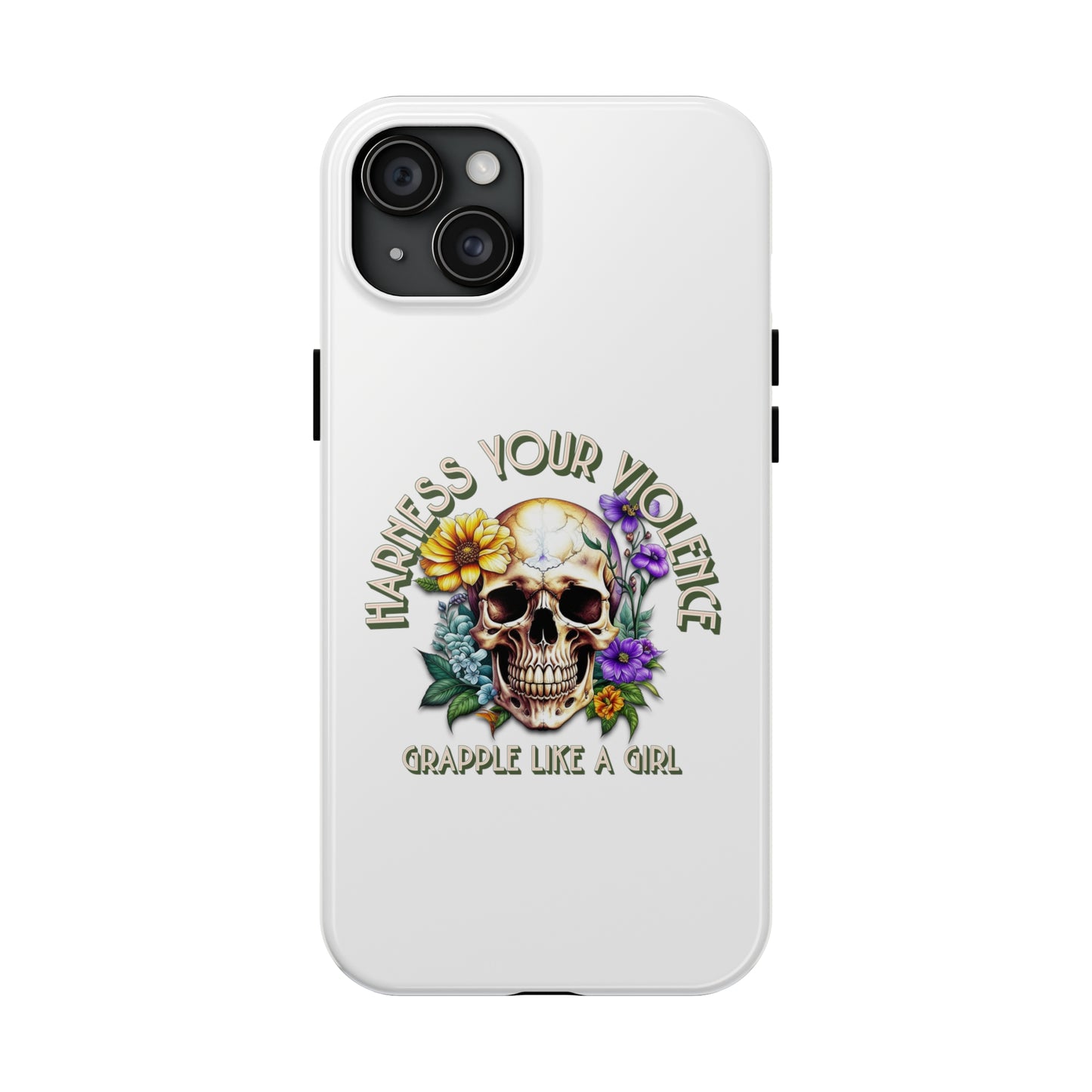 Women's BJJ Harness Your Violence Jiu Jitsu Tough iPhone Cases