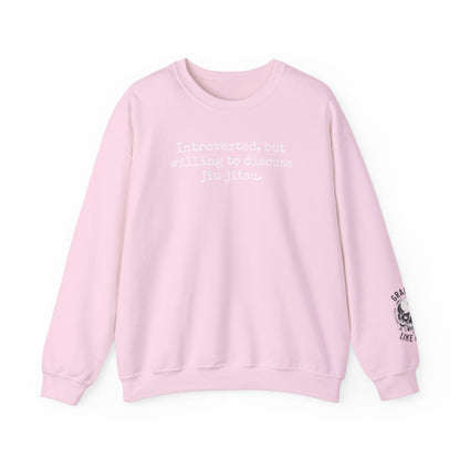 Grapple like a Girl BJJ Women's Crewneck Sweater - Introverted