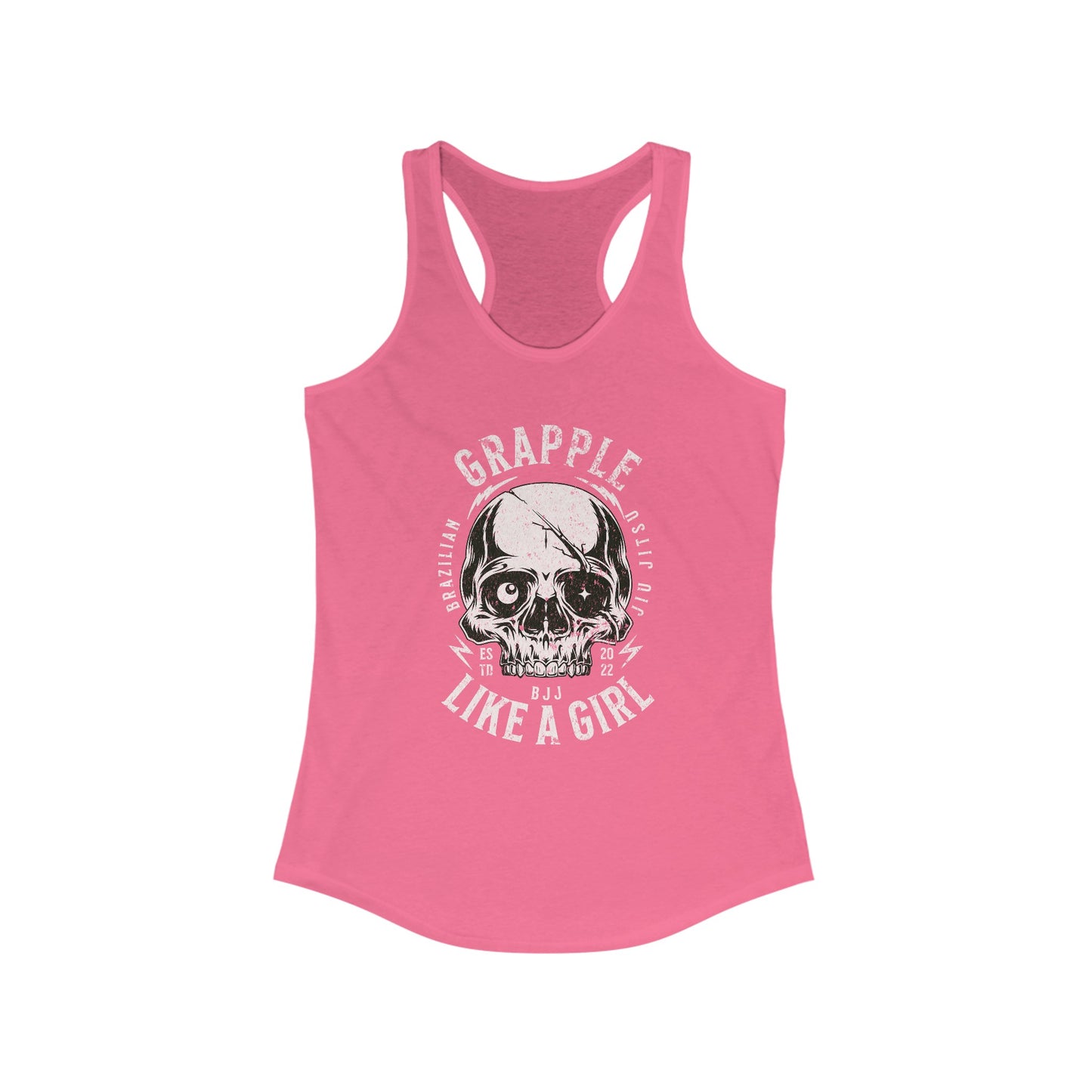 Women's Grapple like a Girl Skull Racerback Tank