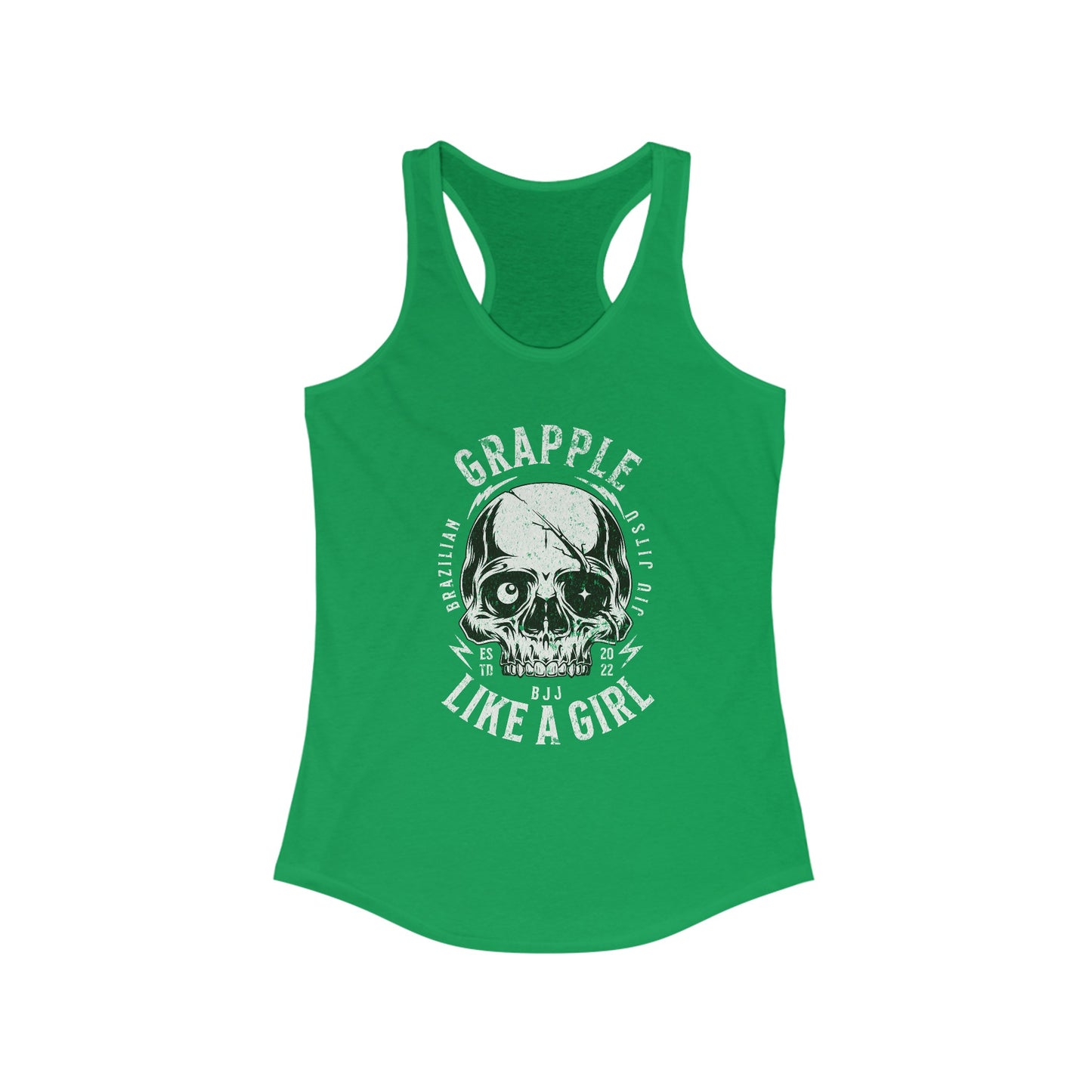 Women's Grapple like a Girl Skull Racerback Tank