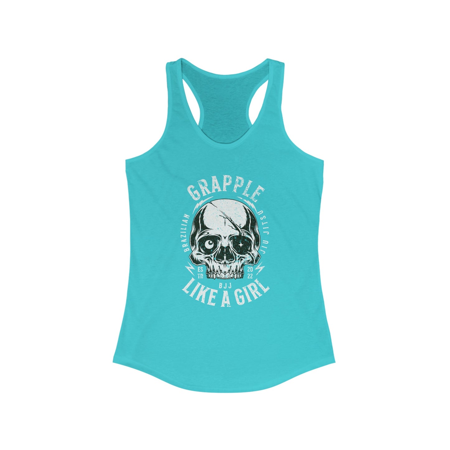 Women's Grapple like a Girl Skull Racerback Tank