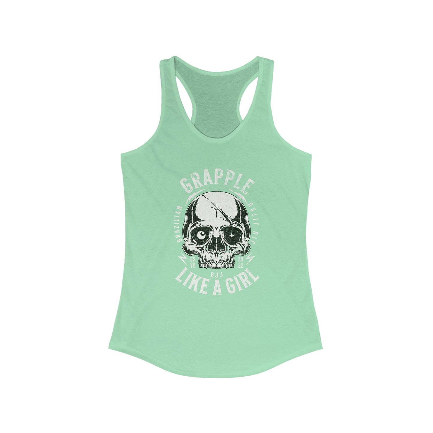 Women's Grapple like a Girl Skull Racerback Tank