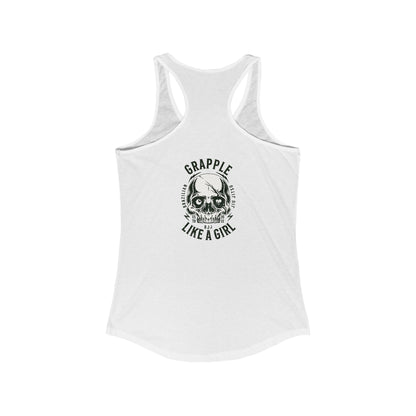 Women's Grapple like a Girl Racerback Tank - Violent little thing.