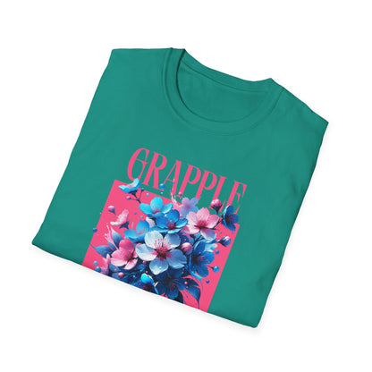 Women's Jiu Jitsu Grapple like a Girl BJJ Unisex Softstyle T-Shirt - Blossoms