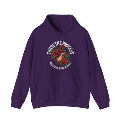 Women's Grapple like a Girl BJJ Hoodie - Trust the Process