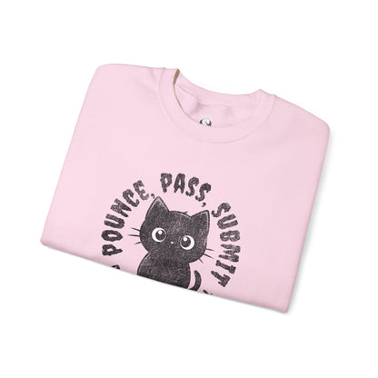 BJJ Women's Sweater Crewneck Sweater - Pounce, Pass, Submit *Limited Edition*