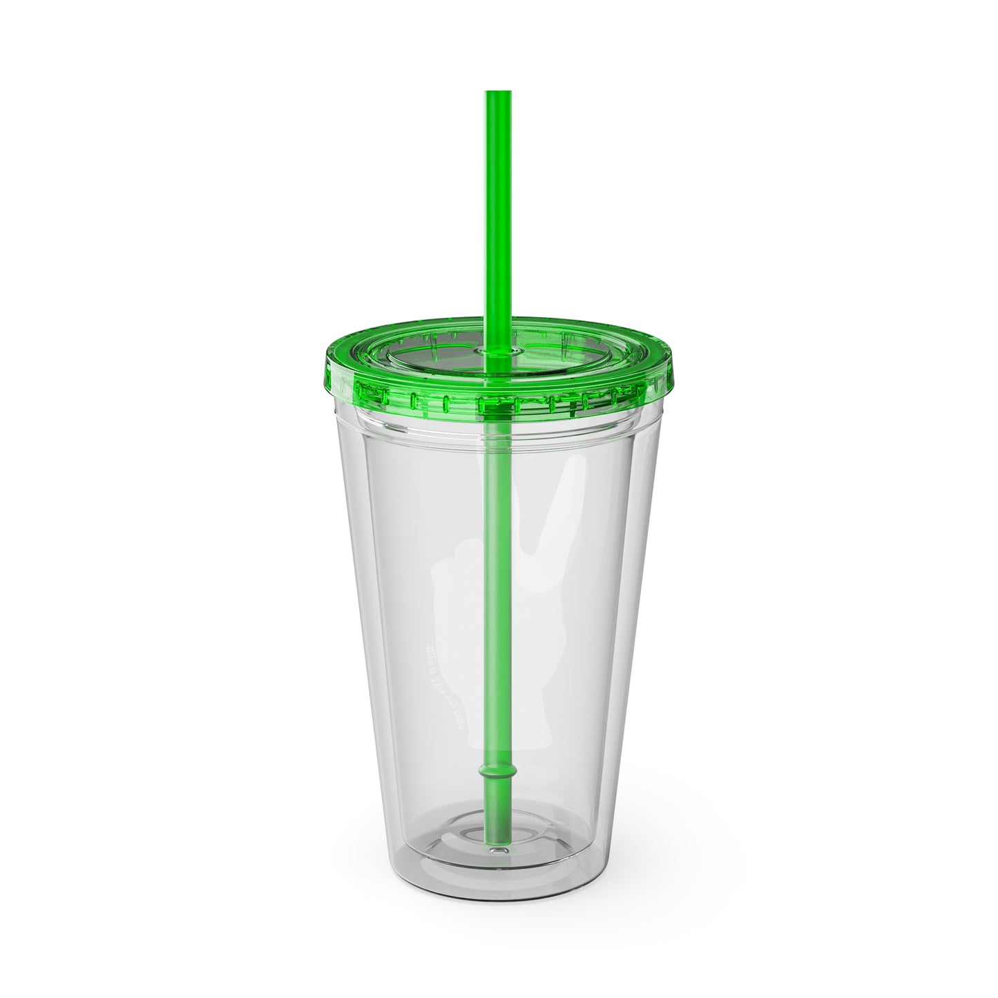 Submission Peace Sign BJJ Jiu Jitsu Acrylic Tumbler w/ Straw