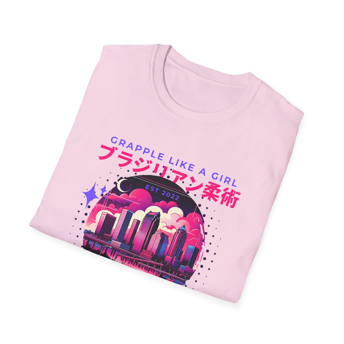 Grapple like a Girl T-Shirt - Tampa Skyline