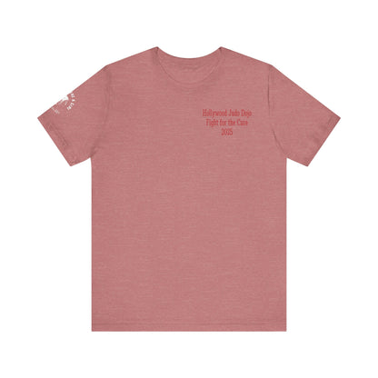 Grapple like a Girl Custom Unisex Slim Fit Short T-Shirt - Hollywood Judo Dojo Fight for the Cure 2025