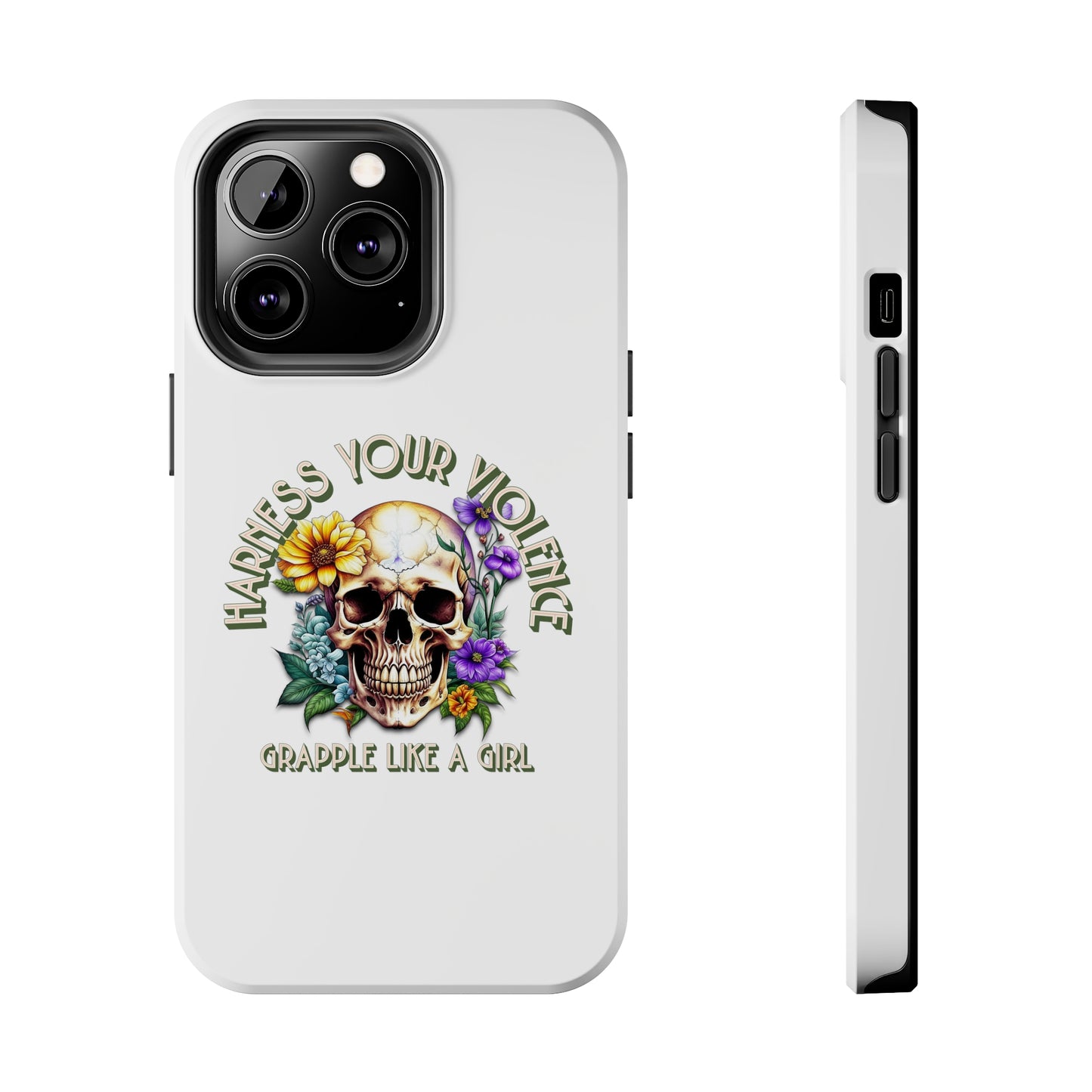 Women's BJJ Harness Your Violence Jiu Jitsu Tough iPhone Cases