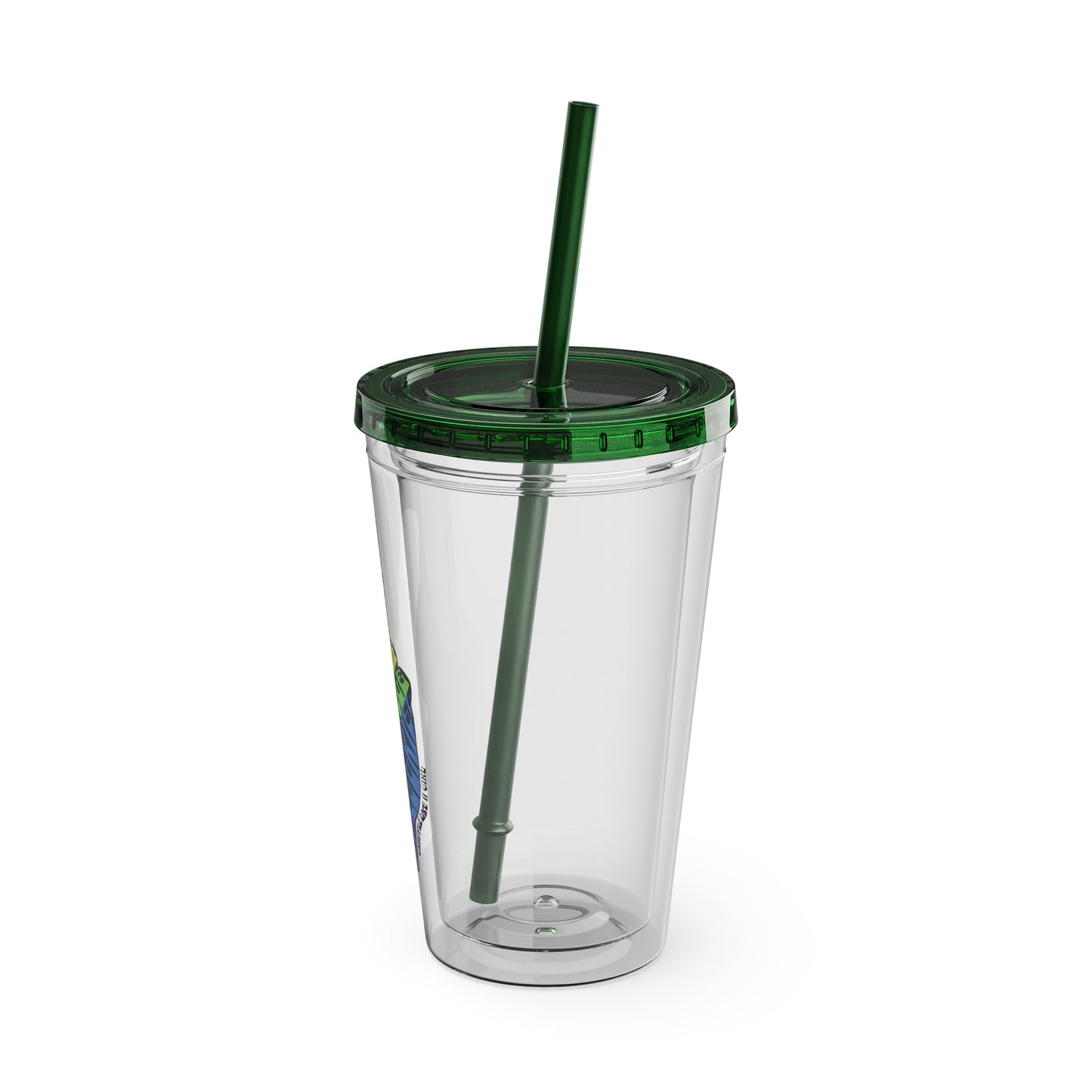 Submission Peace Sign BJJ Jiu Jitsu Acrylic Tumbler w/ Straw