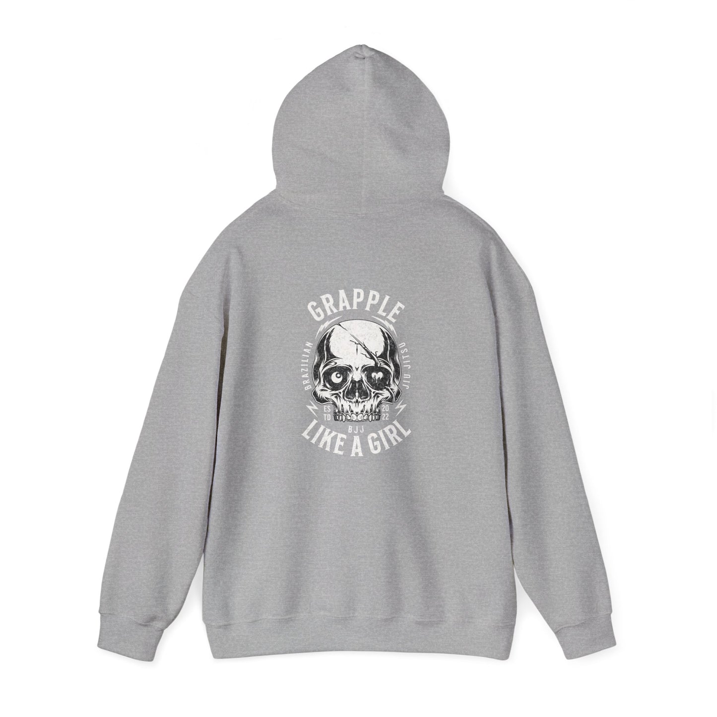 Grapple like a Girl BJJ Hoodie - Violent Little Thing/Skull Logo