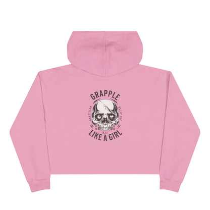 Grapple like a Girl Cropped Hoodie - Violent little thing