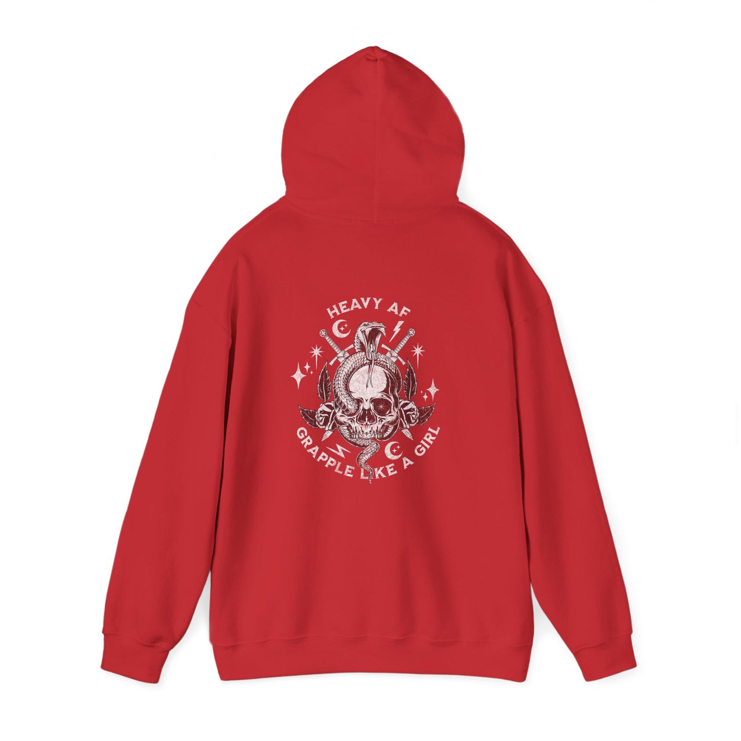 Women's BJJ Hoodie - Grapple Like a Girl,  Heavy AF