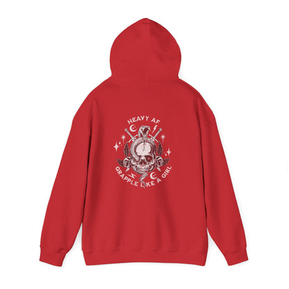 Women's BJJ Hoodie - Grapple Like a Girl,  Heavy AF