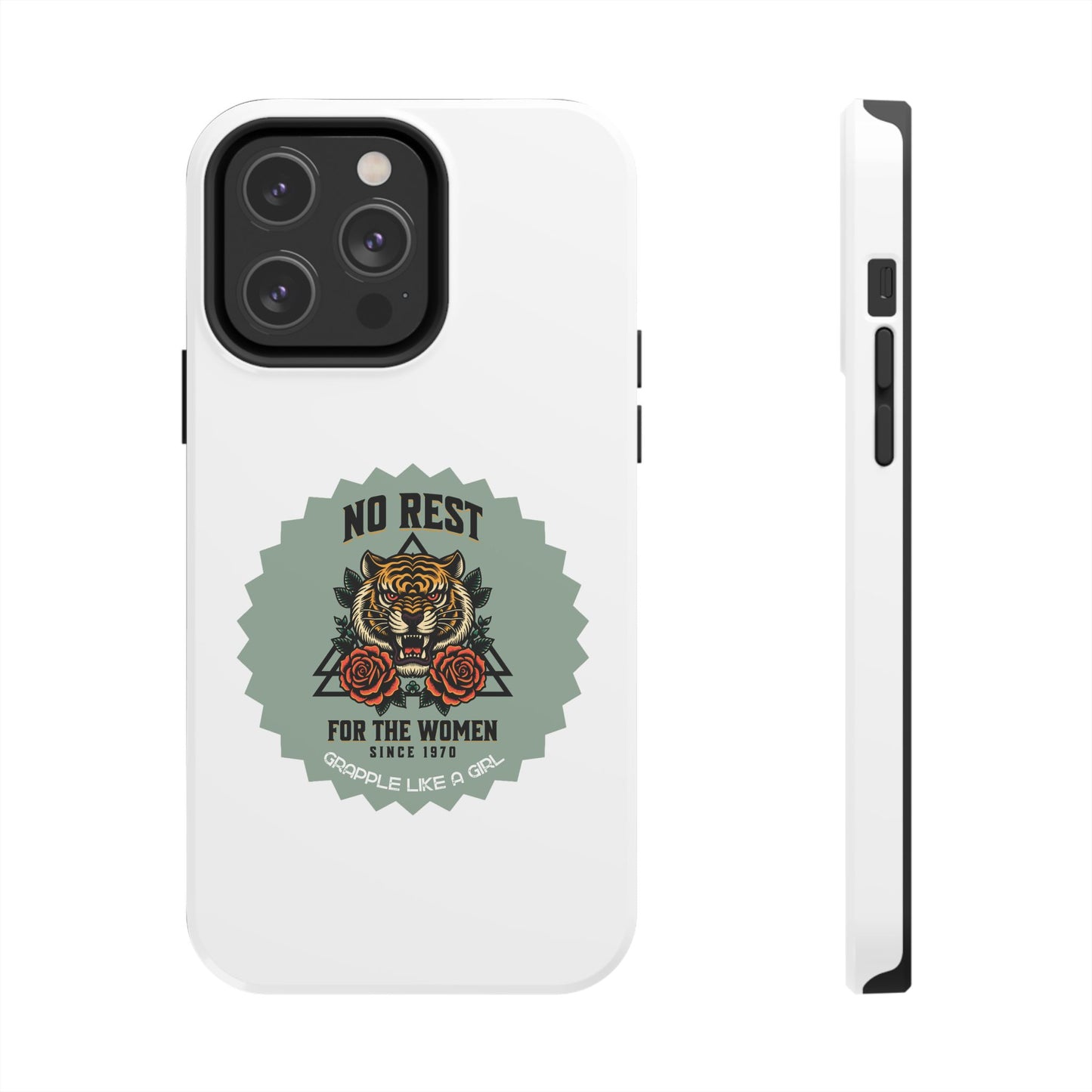 Women's BJJ No Rest for the Women Tough iPhone Cases