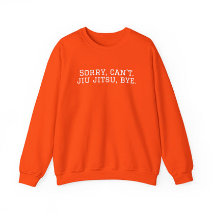 BJJ Grapple like a Girl Women's Crewneck Sweater - Sorry, can't. Jiu Jitsu, bye.