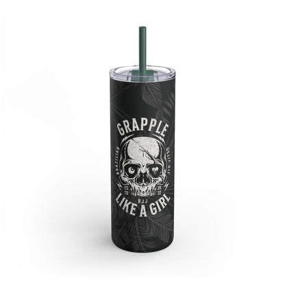 Grapple Like A Girl Matte Tumbler - 20oz