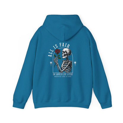 Women's Grapple like a Girl BJJ Hoodie - All is Fair in Love & Jiu Jitsu