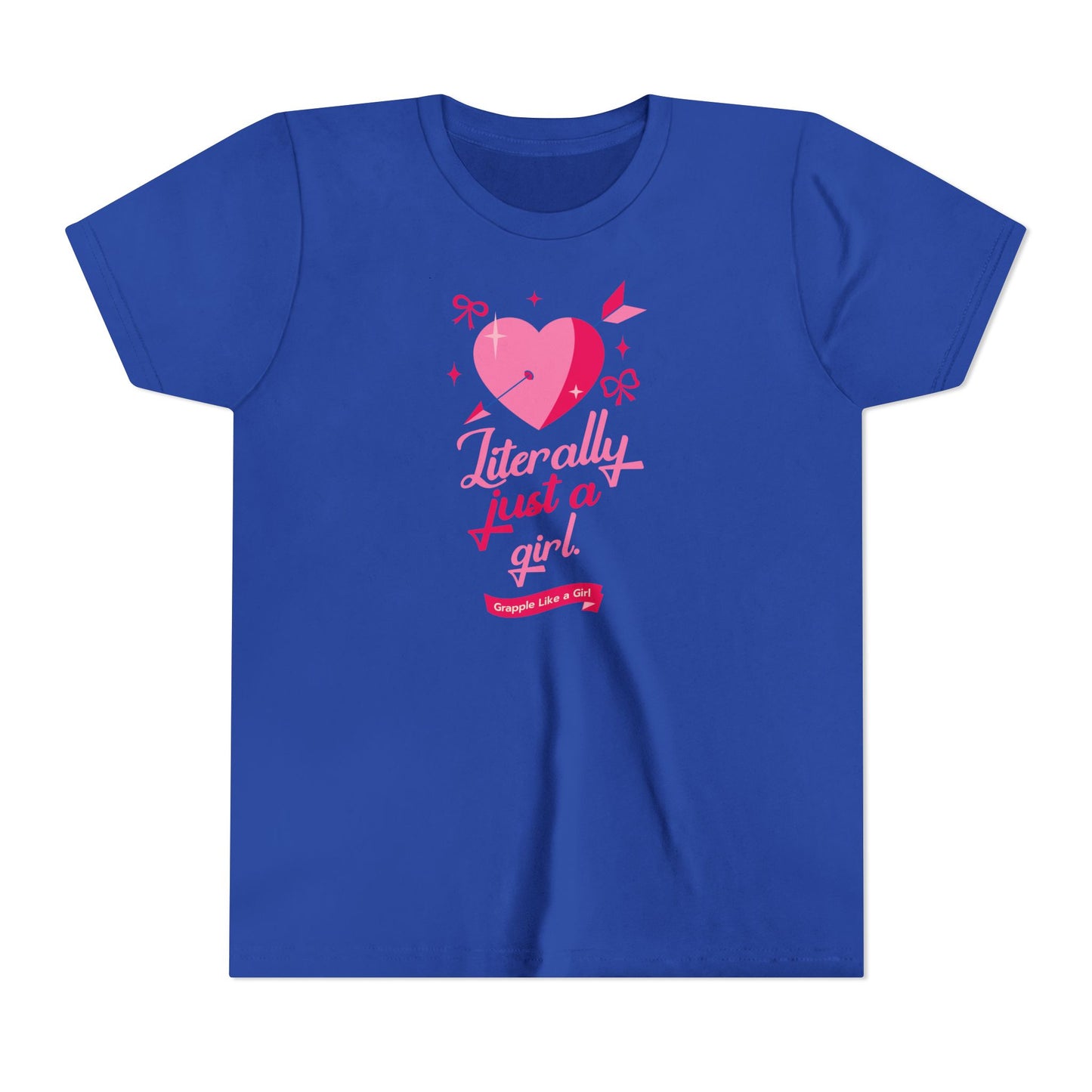 Grapple like a Girl Youth Short Sleeve Tee - Literally Just a Girl