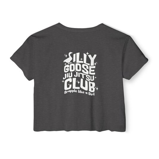 Grapple like a Girl Crop Top - Silly Goose Jiu Jitsu Club